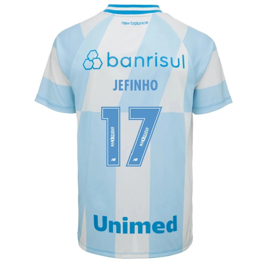Danxen Mujer Camiseta Jefinho #17 Azul Claro Blanco 2ª Equipación 2026/27 La Camisa