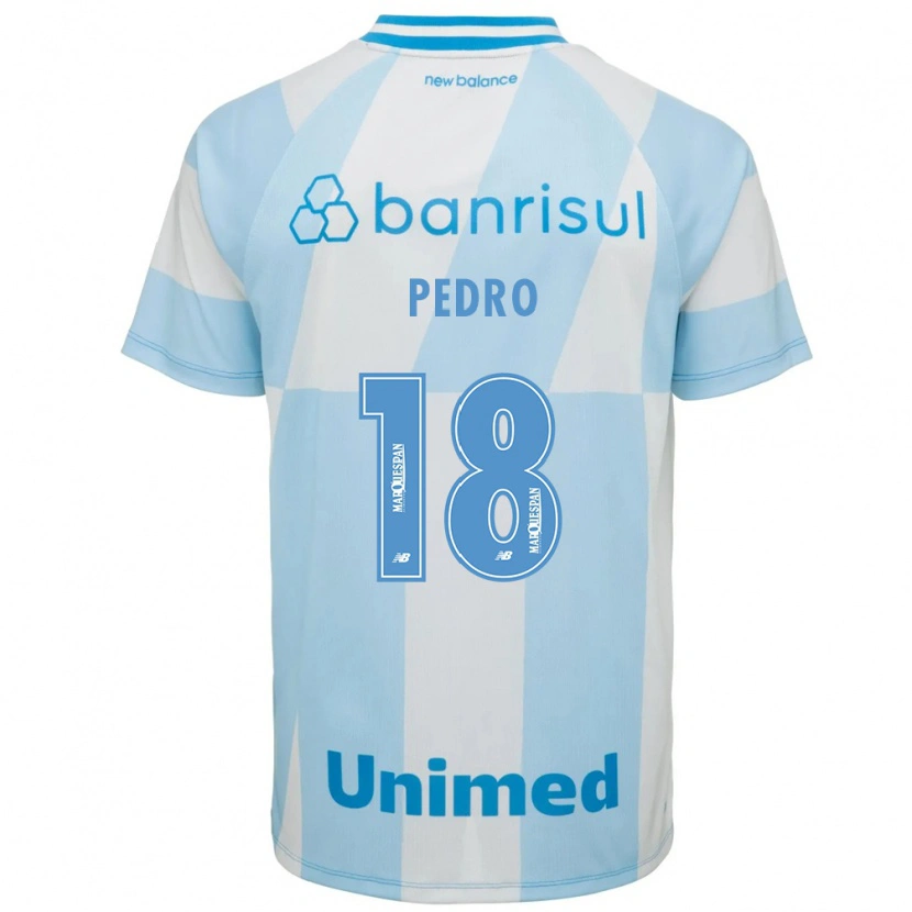 Danxen Mujer Camiseta João Pedro #18 Azul Claro Blanco 2ª Equipación 2026/27 La Camisa