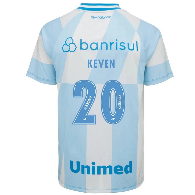 Danxen Mujer Camiseta Gabriel Keven #20 Azul Claro Blanco 2ª Equipación 2026/27 La Camisa