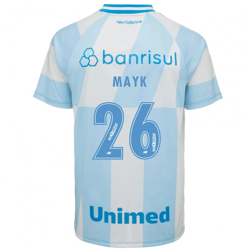 Danxen Mujer Camiseta Mayk #26 Azul Claro Blanco 2ª Equipación 2026/27 La Camisa