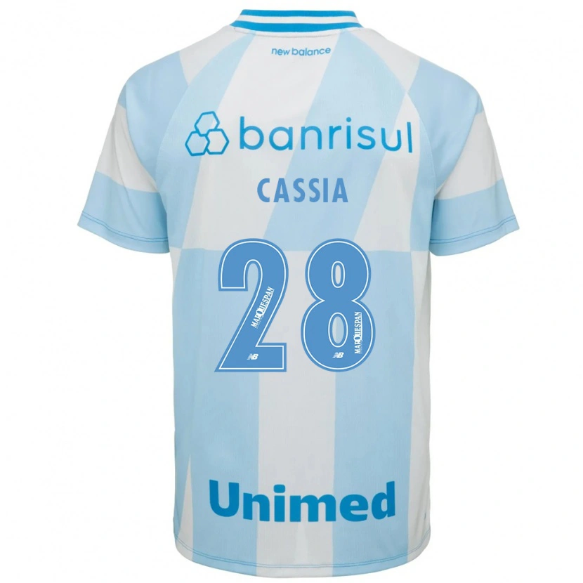 Danxen Mujer Camiseta Cássia #28 Azul Claro Blanco 2ª Equipación 2026/27 La Camisa