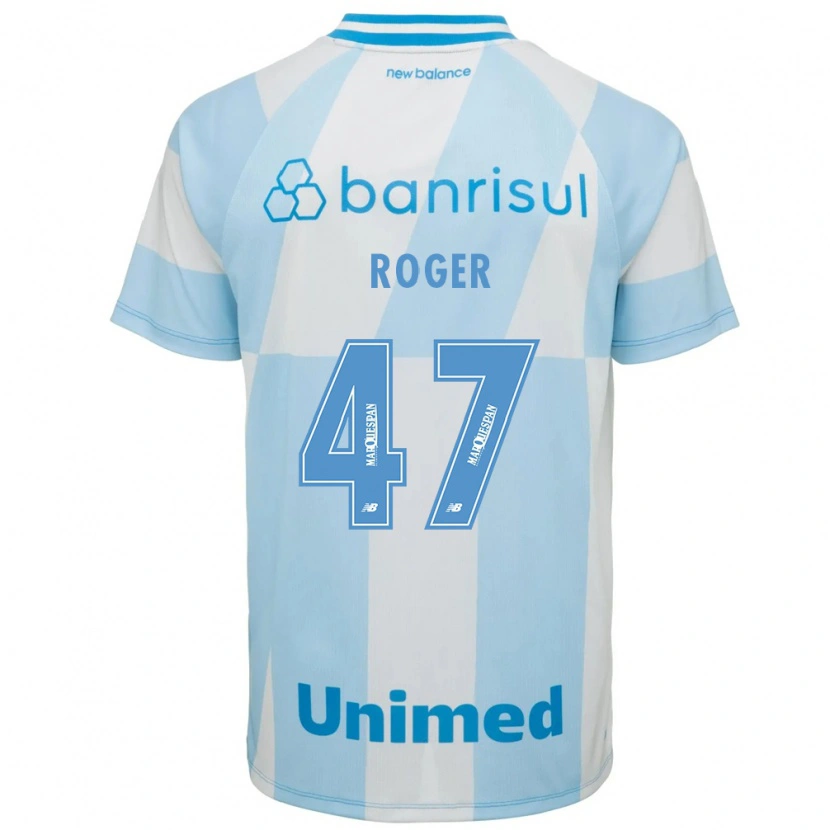 Danxen Mujer Camiseta Roger Dias Fernandes #47 Azul Claro Blanco 2ª Equipación 2026/27 La Camisa
