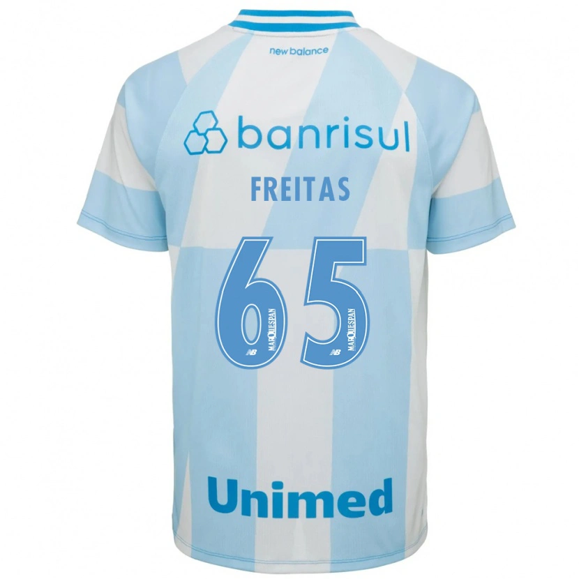 Danxen Mujer Camiseta Riquelme Freitas Dos Santos #65 Azul Claro Blanco 2ª Equipación 2026/27 La Camisa
