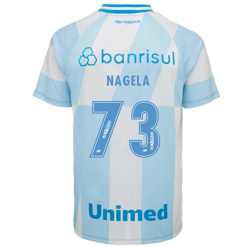 Danxen Mujer Camiseta Nágela #73 Azul Claro Blanco 2ª Equipación 2026/27 La Camisa