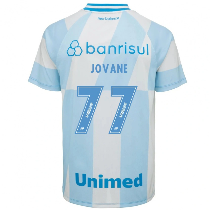 Danxen Mujer Camiseta Jovane Cabral #77 Azul Claro Blanco 2ª Equipación 2026/27 La Camisa