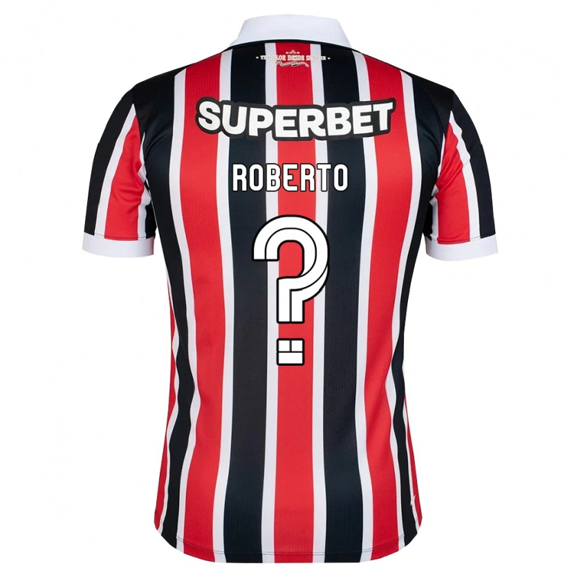 Danxen Mujer Camiseta Roberto #0 Rojo Blanco Negro 2ª Equipación 2026/27 La Camisa