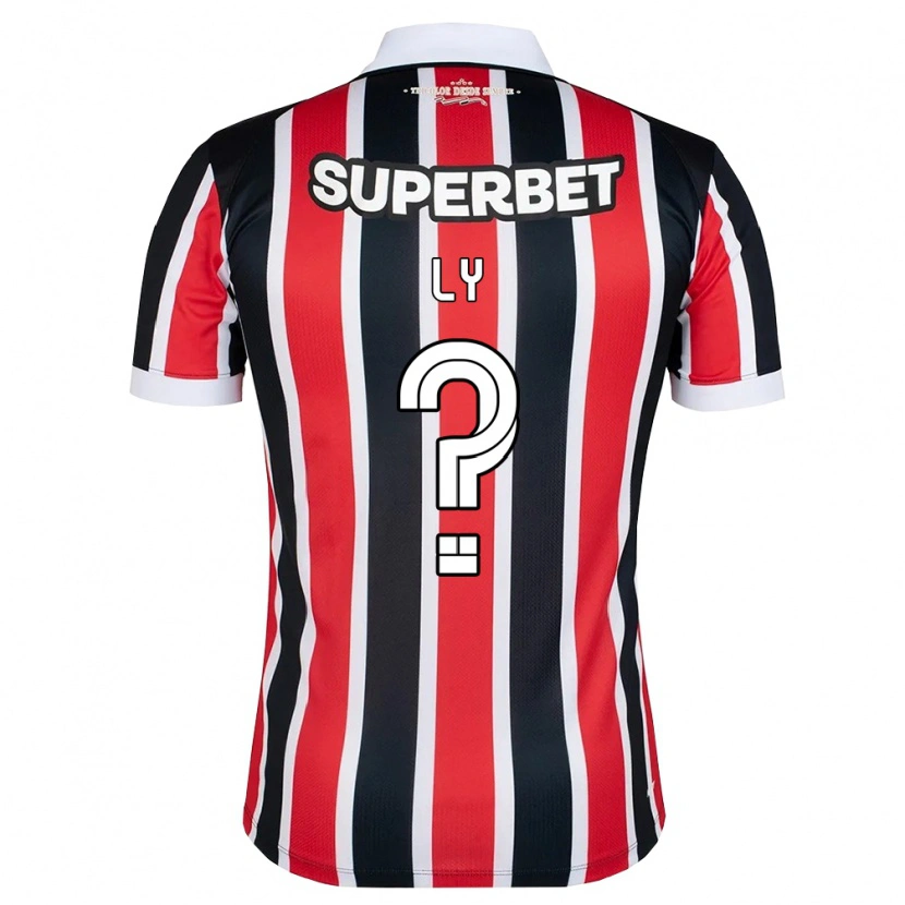 Danxen Mujer Camiseta Iba Ly #0 Rojo Blanco Negro 2ª Equipación 2026/27 La Camisa