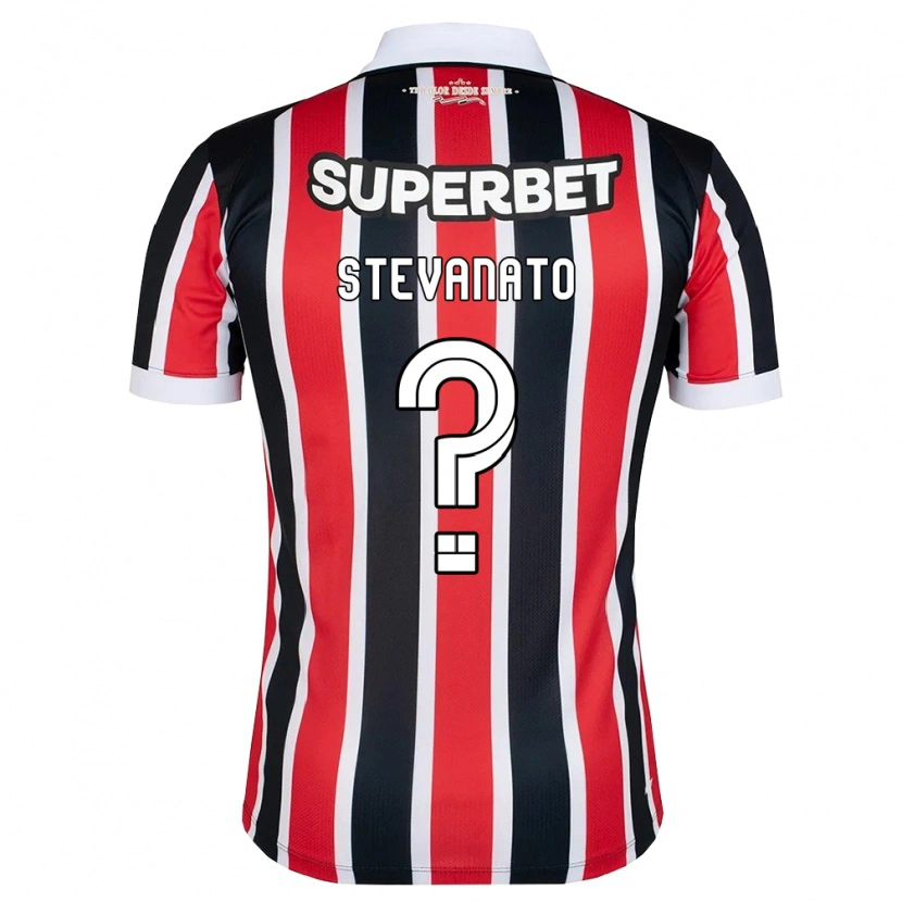 Danxen Mujer Camiseta Stevanato #0 Rojo Blanco Negro 2ª Equipación 2026/27 La Camisa