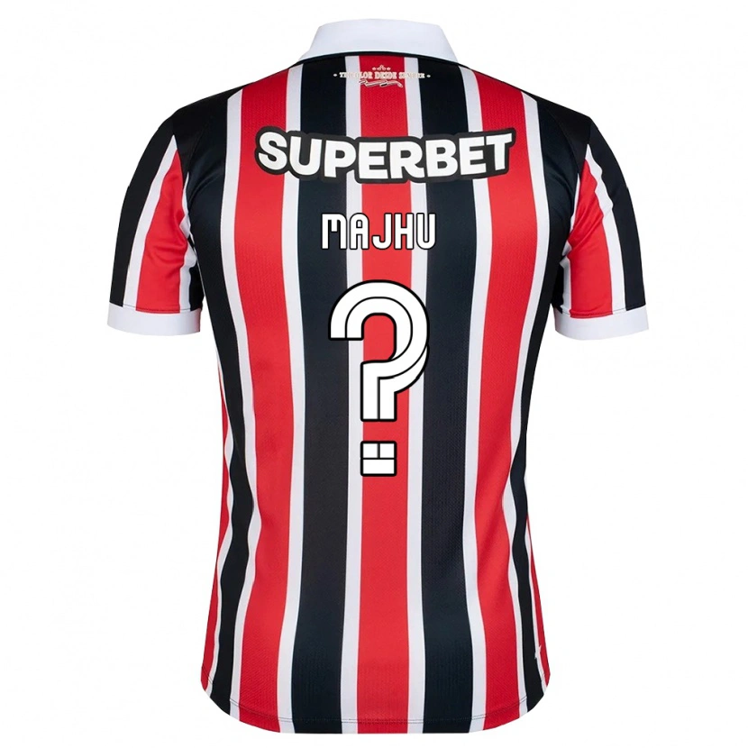 Danxen Mujer Camiseta Majhu #0 Rojo Blanco Negro 2ª Equipación 2026/27 La Camisa