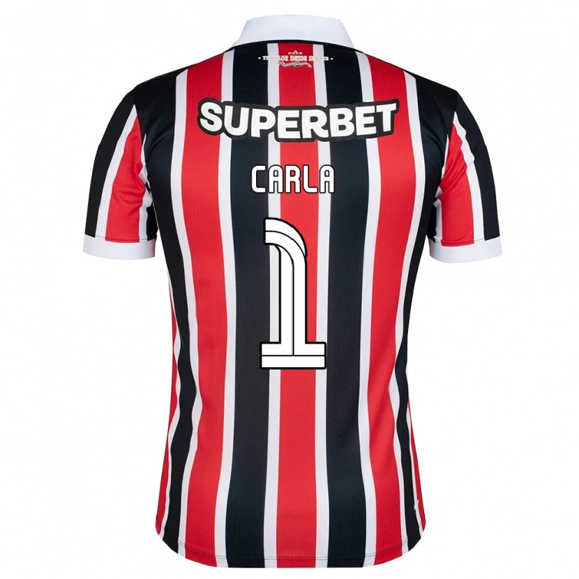 Danxen Mujer Camiseta Carla #1 Rojo Blanco Negro 2ª Equipación 2026/27 La Camisa