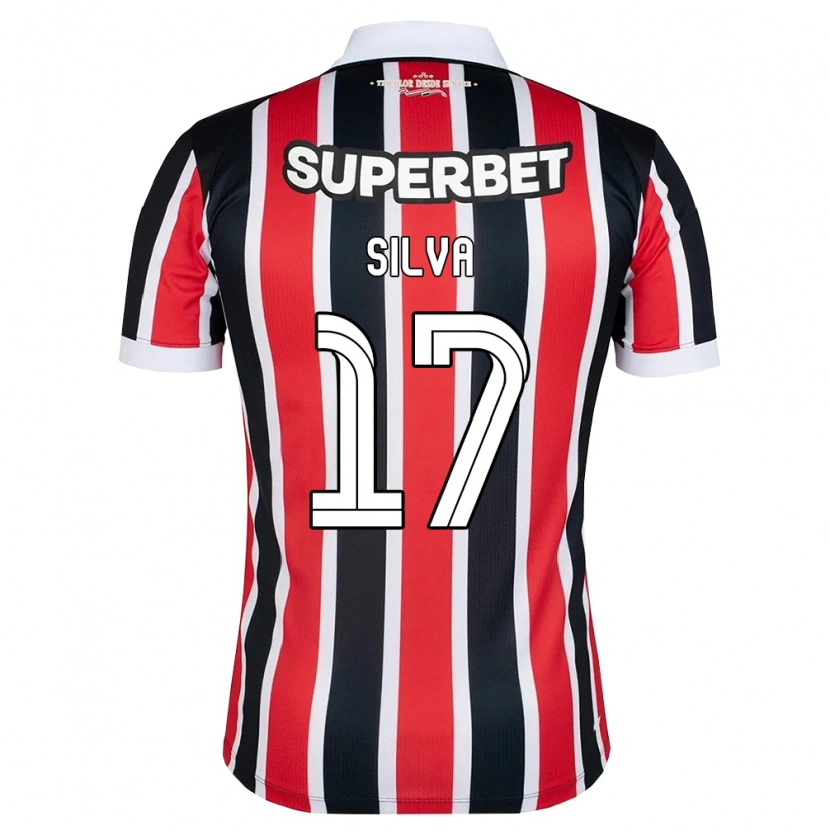 Danxen Mujer Camiseta André Silva #17 Rojo Blanco Negro 2ª Equipación 2026/27 La Camisa