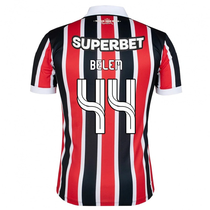 Danxen Mujer Camiseta Matheus Belém #44 Rojo Blanco Negro 2ª Equipación 2026/27 La Camisa
