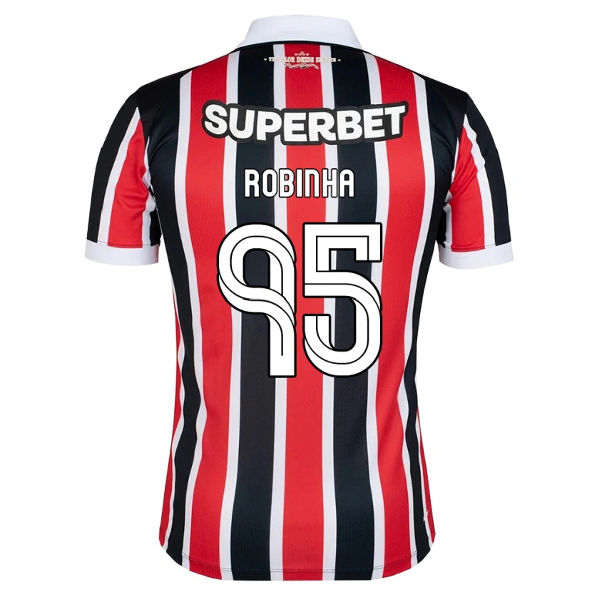 Danxen Mujer Camiseta Robinha #95 Rojo Blanco Negro 2ª Equipación 2026/27 La Camisa