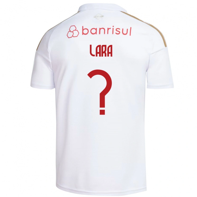 Danxen Mujer Camiseta Thauan Lara #0 Blanco Rojo 2ª Equipación 2026/27 La Camisa