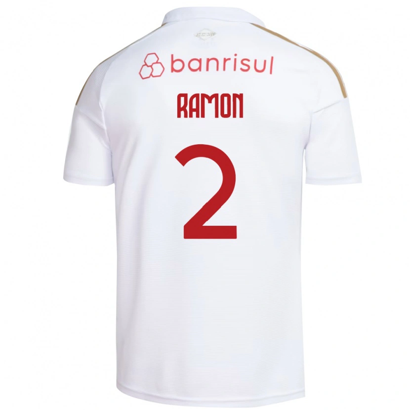 Danxen Mujer Camiseta Ramon #2 Blanco Rojo 2ª Equipación 2026/27 La Camisa