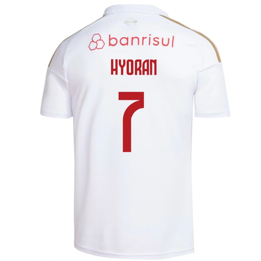 Danxen Mujer Camiseta Hyoran #7 Blanco Rojo 2ª Equipación 2026/27 La Camisa