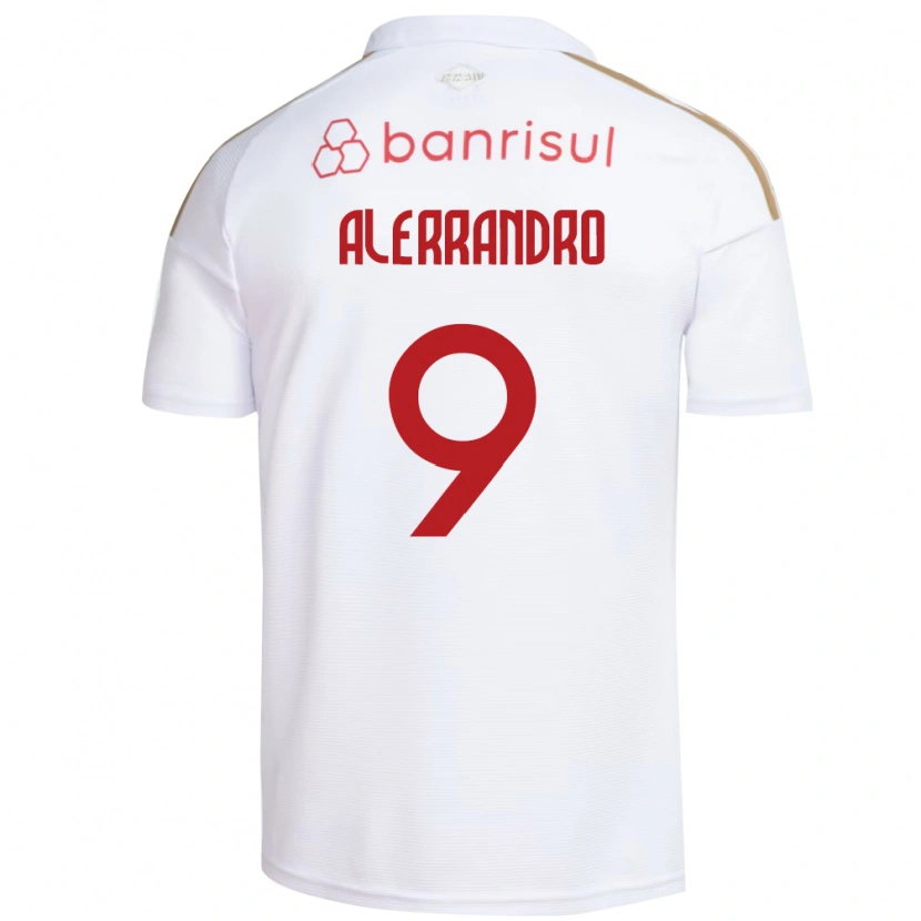 Danxen Mujer Camiseta Alerrandro Barra Mansa Realino De Souza #9 Blanco Rojo 2ª Equipación 2026/27 La Camisa