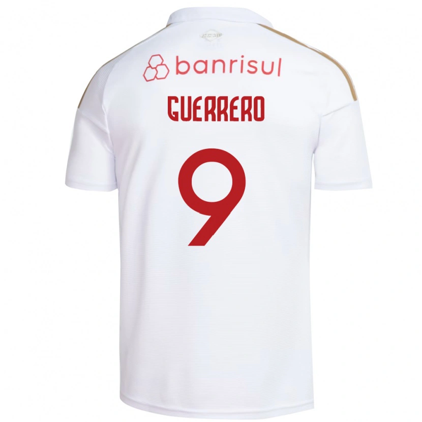 Danxen Mujer Camiseta Paolo Guerrero #9 Blanco Rojo 2ª Equipación 2026/27 La Camisa