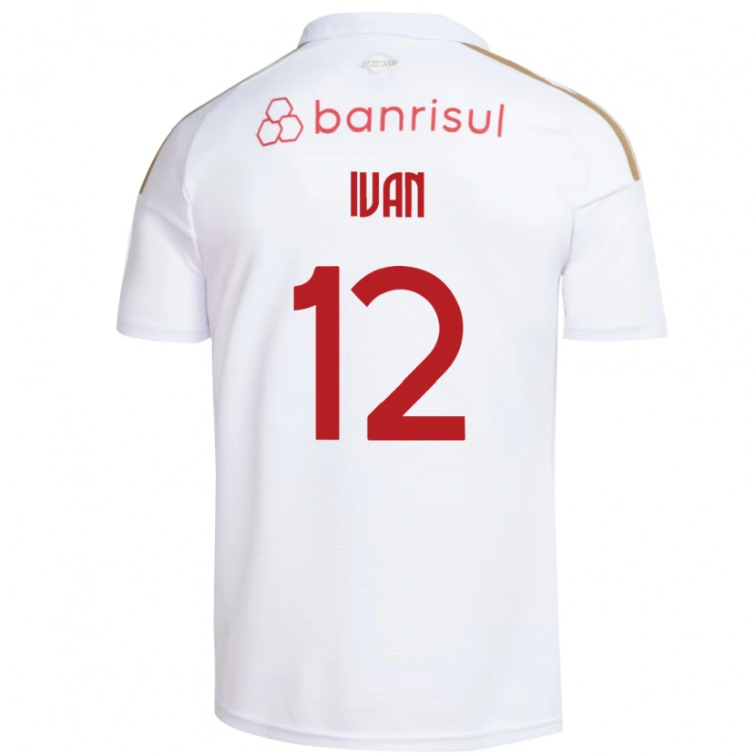 Danxen Mujer Camiseta Ivan #12 Blanco Rojo 2ª Equipación 2026/27 La Camisa