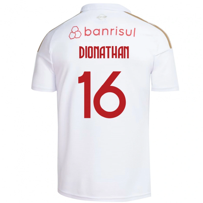 Danxen Mujer Camiseta Dionathan De Lima Dos Santos #16 Blanco Rojo 2ª Equipación 2026/27 La Camisa