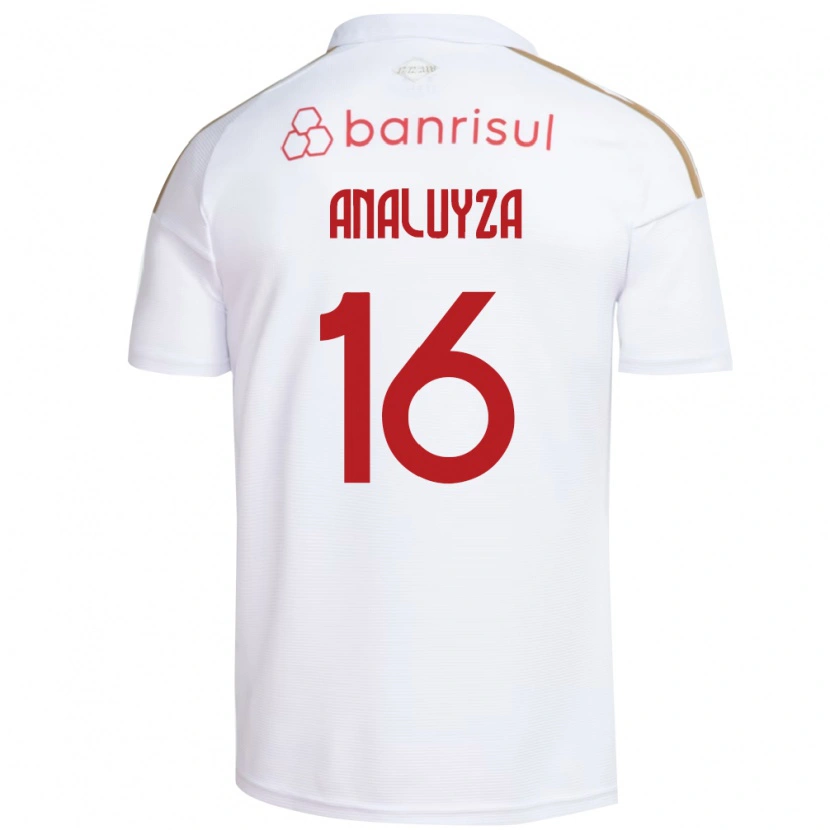 Danxen Mujer Camiseta Analuyza #16 Blanco Rojo 2ª Equipación 2026/27 La Camisa
