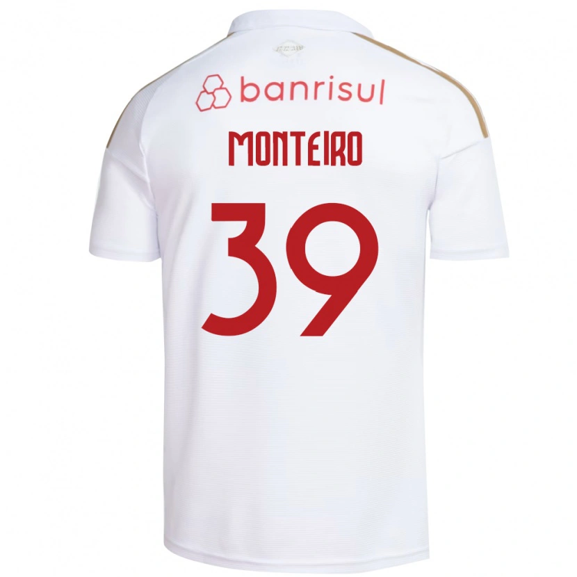 Danxen Mujer Camiseta Letícia Monteiro #39 Blanco Rojo 2ª Equipación 2026/27 La Camisa
