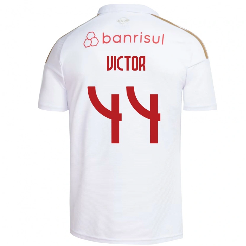 Danxen Mujer Camiseta João Victor #44 Blanco Rojo 2ª Equipación 2026/27 La Camisa