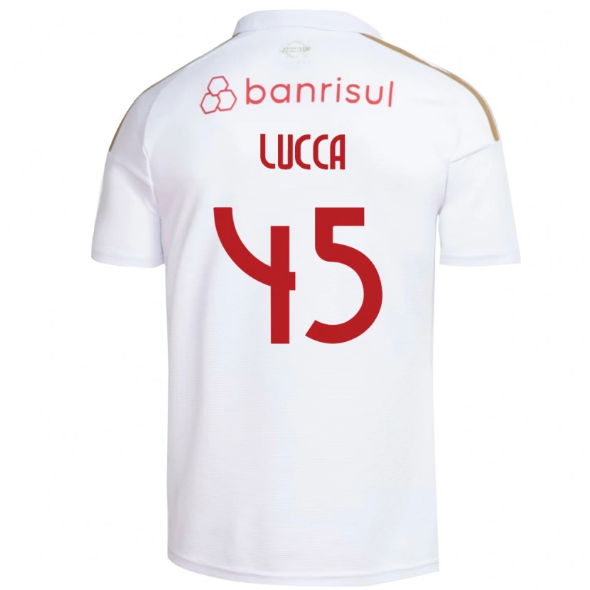 Danxen Mujer Camiseta Lucca #45 Blanco Rojo 2ª Equipación 2026/27 La Camisa