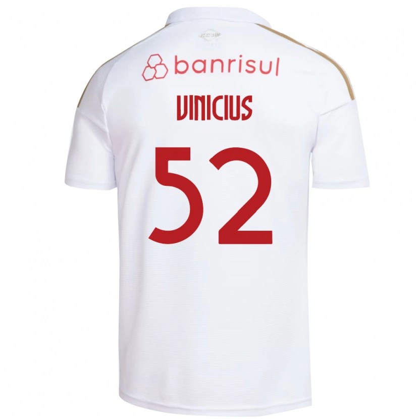 Danxen Mujer Camiseta Gabriel Vinicius #52 Blanco Rojo 2ª Equipación 2026/27 La Camisa