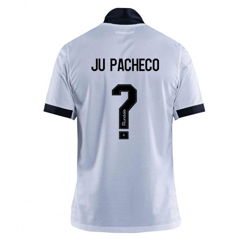 Danxen Mujer Camiseta Ju Pacheco #0 Blanco Negro 2ª Equipación 2026/27 La Camisa