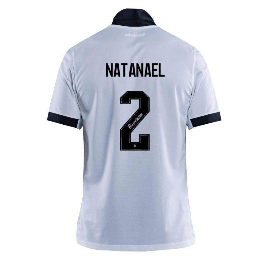 Danxen Mujer Camiseta Natanael Moreira Milouski #2 Blanco Negro 2ª Equipación 2026/27 La Camisa