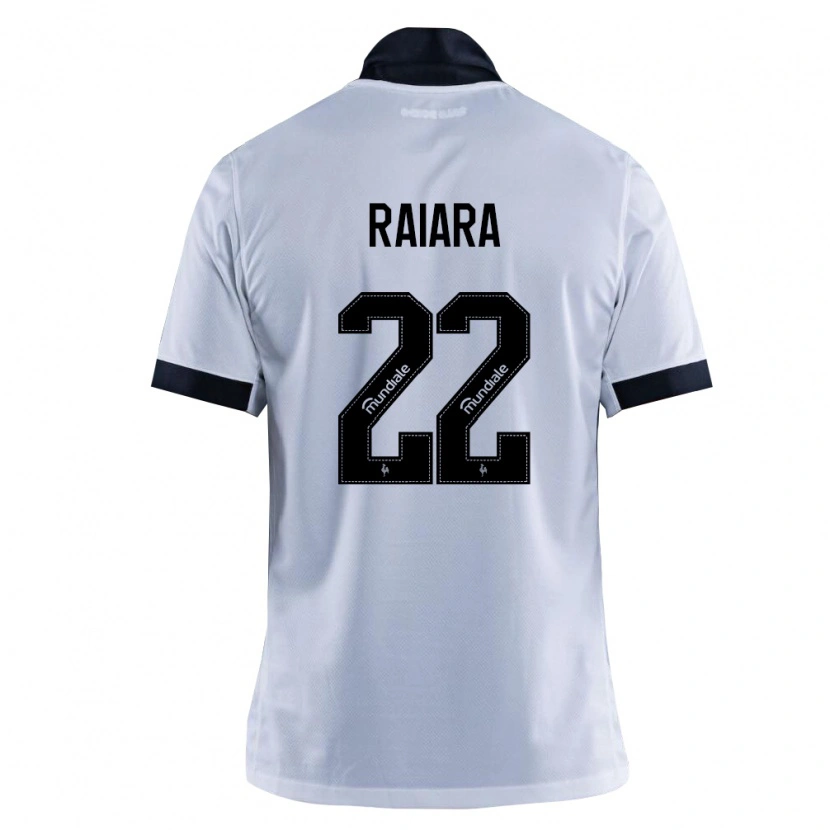 Danxen Mujer Camiseta Raiara #22 Blanco Negro 2ª Equipación 2026/27 La Camisa