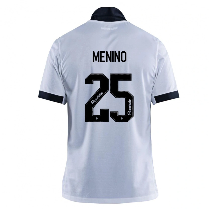 Danxen Mujer Camiseta Gabriel Menino #25 Blanco Negro 2ª Equipación 2026/27 La Camisa