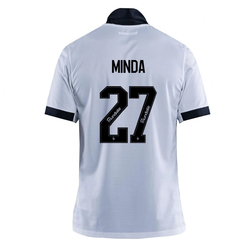 Danxen Mujer Camiseta Alan Minda #27 Blanco Negro 2ª Equipación 2026/27 La Camisa