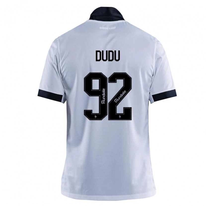 Danxen Mujer Camiseta Dudu #92 Blanco Negro 2ª Equipación 2026/27 La Camisa