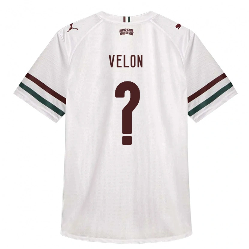 Danxen Mujer Camiseta Kauã Velon #0 Blanco Verde Borgoña 2ª Equipación 2026/27 La Camisa