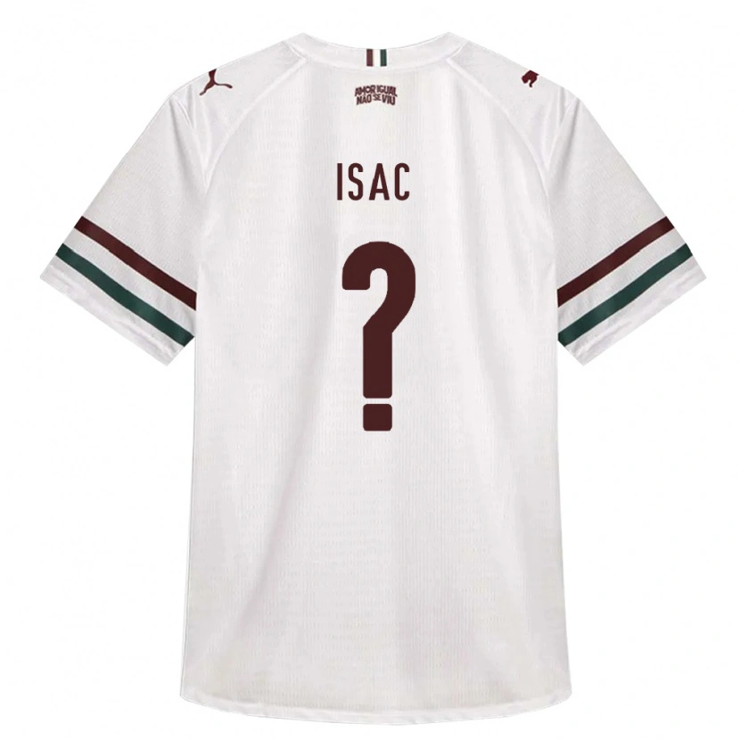 Danxen Mujer Camiseta Isac #0 Blanco Verde Borgoña 2ª Equipación 2026/27 La Camisa