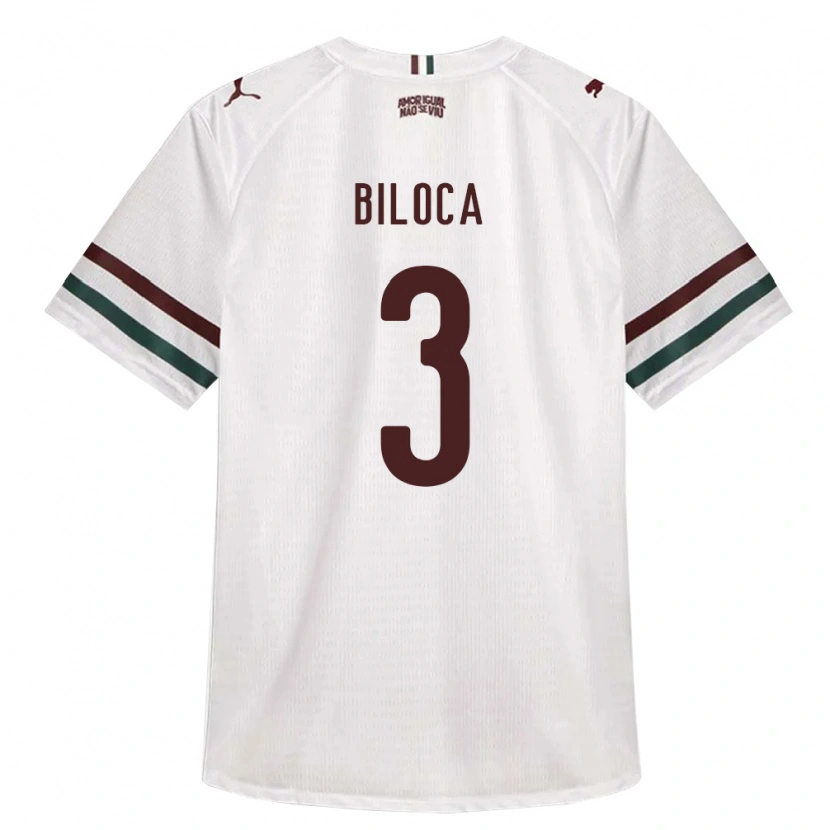 Danxen Mujer Camiseta Gabriel Biloca #3 Blanco Verde Borgoña 2ª Equipación 2026/27 La Camisa