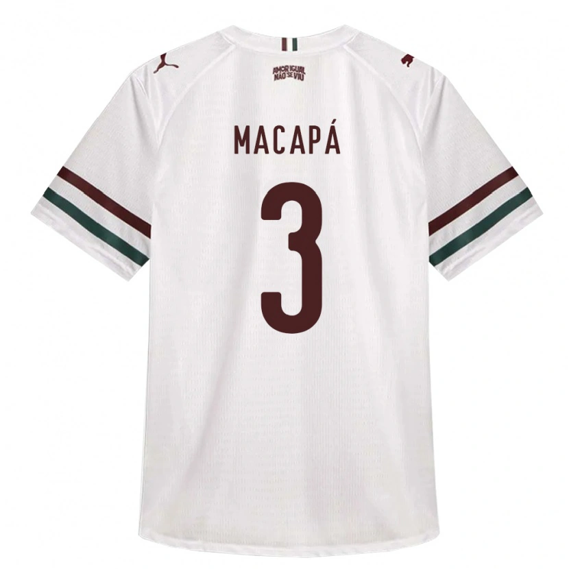 Danxen Mujer Camiseta Gabriel Macapá #3 Blanco Verde Borgoña 2ª Equipación 2026/27 La Camisa