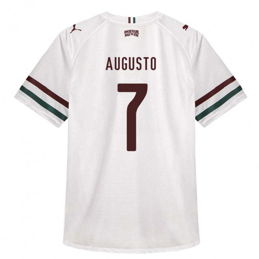 Danxen Mujer Camiseta Renato Augusto #7 Blanco Verde Borgoña 2ª Equipación 2026/27 La Camisa