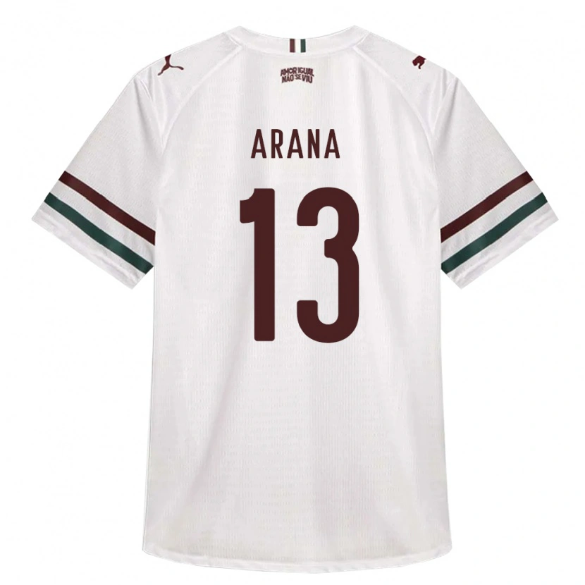 Danxen Mujer Camiseta Guilherme Arana #13 Blanco Verde Borgoña 2ª Equipación 2026/27 La Camisa