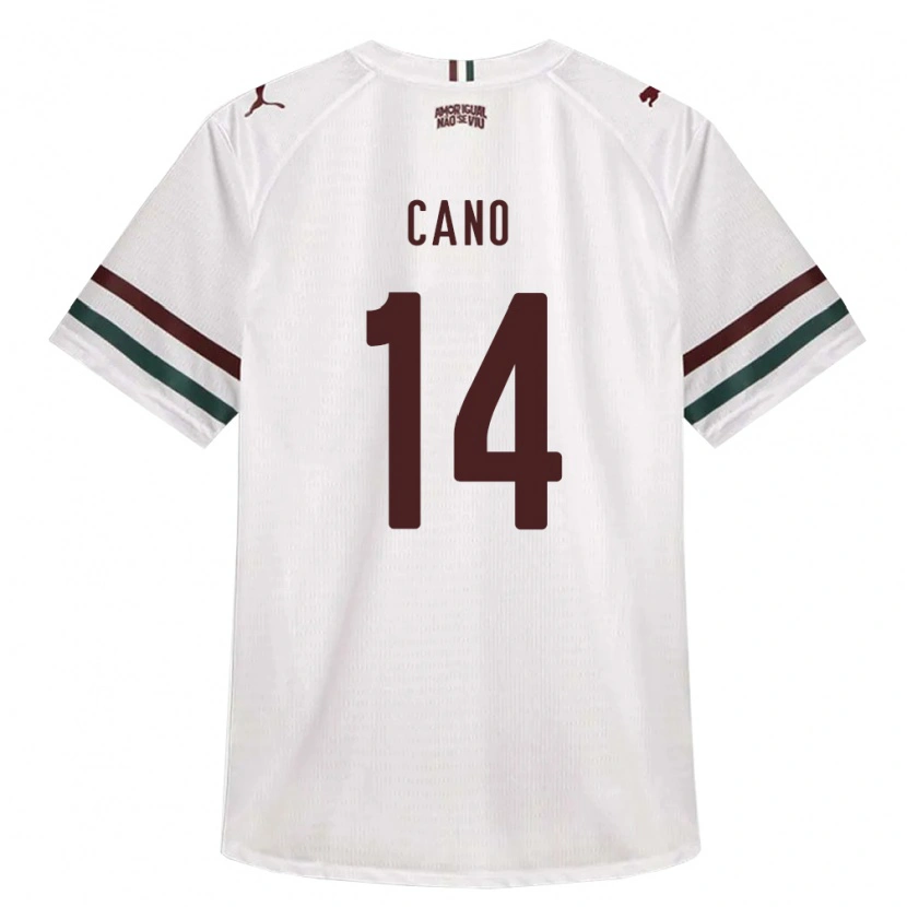 Danxen Mujer Camiseta Germán Cano #14 Blanco Verde Borgoña 2ª Equipación 2026/27 La Camisa
