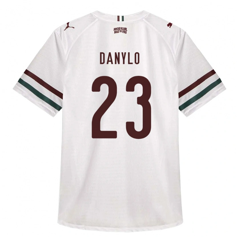 Danxen Mujer Camiseta Danylo Do Amaral Barroso #23 Blanco Verde Borgoña 2ª Equipación 2026/27 La Camisa