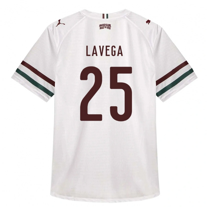 Danxen Mujer Camiseta Joaquín Lavega #25 Blanco Verde Borgoña 2ª Equipación 2026/27 La Camisa