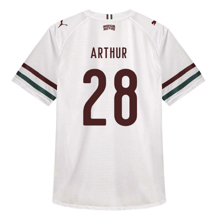 Danxen Mujer Camiseta Arthur #28 Blanco Verde Borgoña 2ª Equipación 2026/27 La Camisa