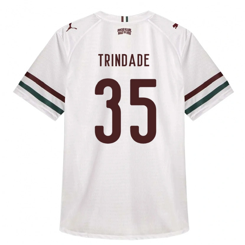 Danxen Mujer Camiseta Andre Trindade #35 Blanco Verde Borgoña 2ª Equipación 2026/27 La Camisa