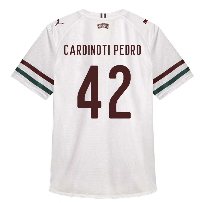 Danxen Mujer Camiseta Jhonny Cardinoti Pedro #42 Blanco Verde Borgoña 2ª Equipación 2026/27 La Camisa