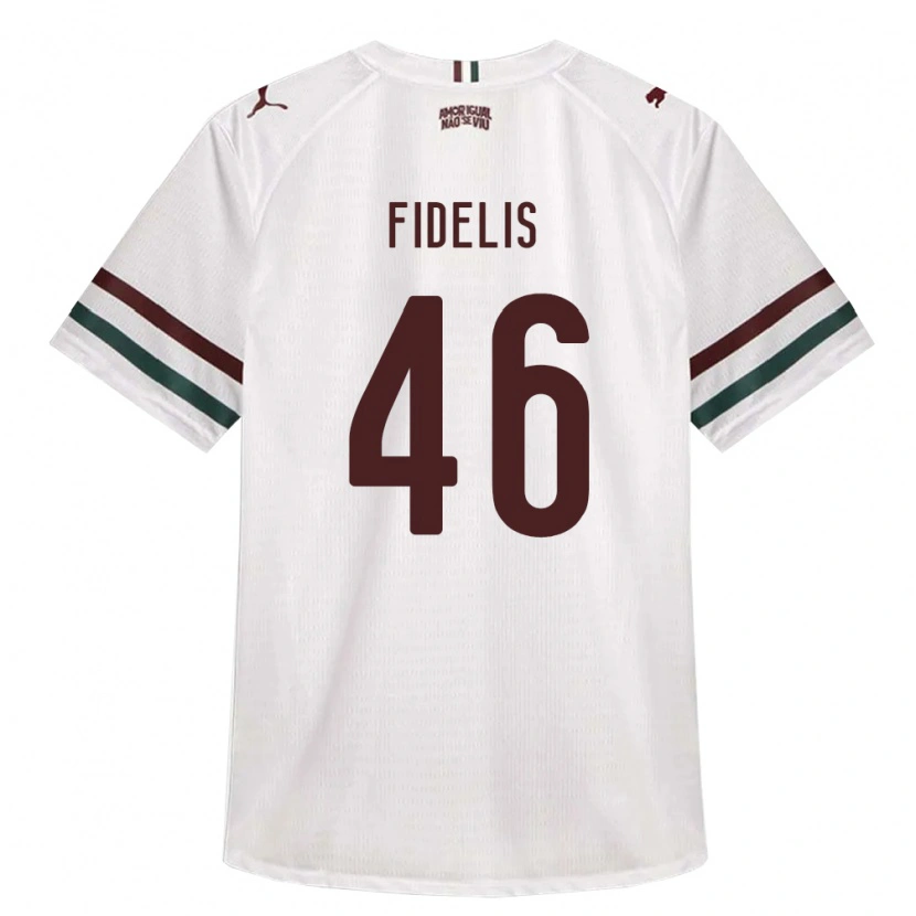 Danxen Mujer Camiseta Julio Fidelis #46 Blanco Verde Borgoña 2ª Equipación 2026/27 La Camisa