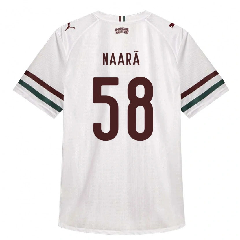 Danxen Mujer Camiseta Naarã Lucas Teixeira Ferreira Dos Santos #58 Blanco Verde Borgoña 2ª Equipación 2026/27 La Camisa