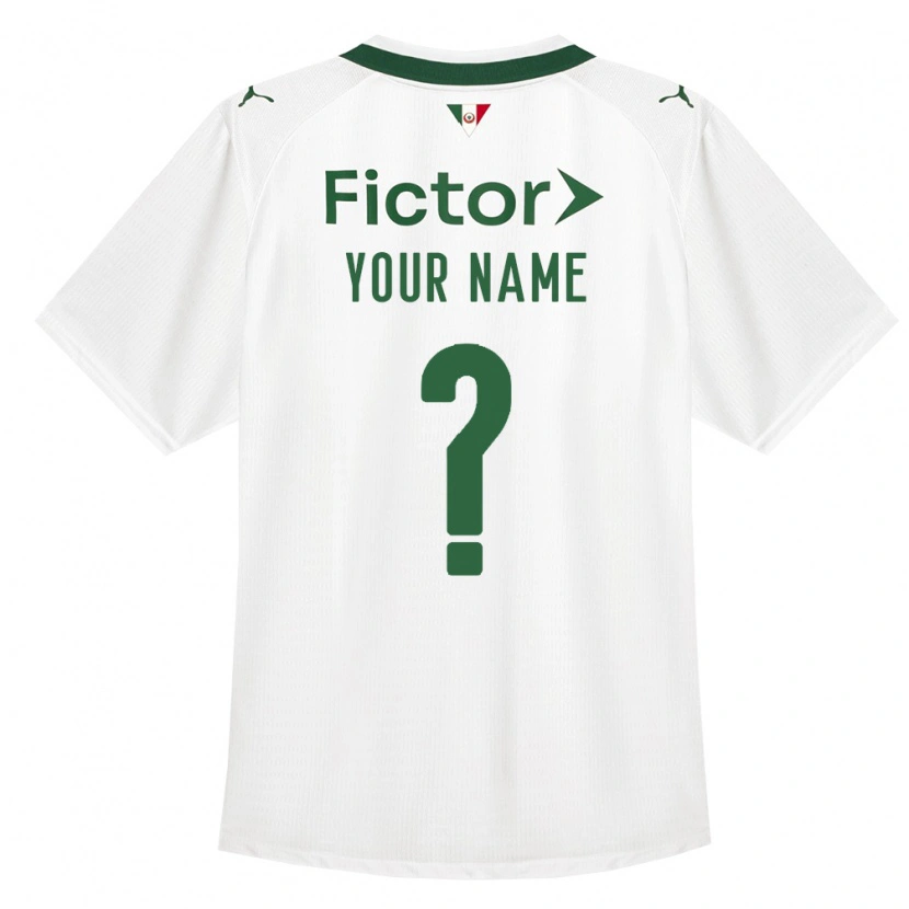 Danxen Mujer Camiseta Su Nombre #0 Verde Blanco 2ª Equipación 2026/27 La Camisa